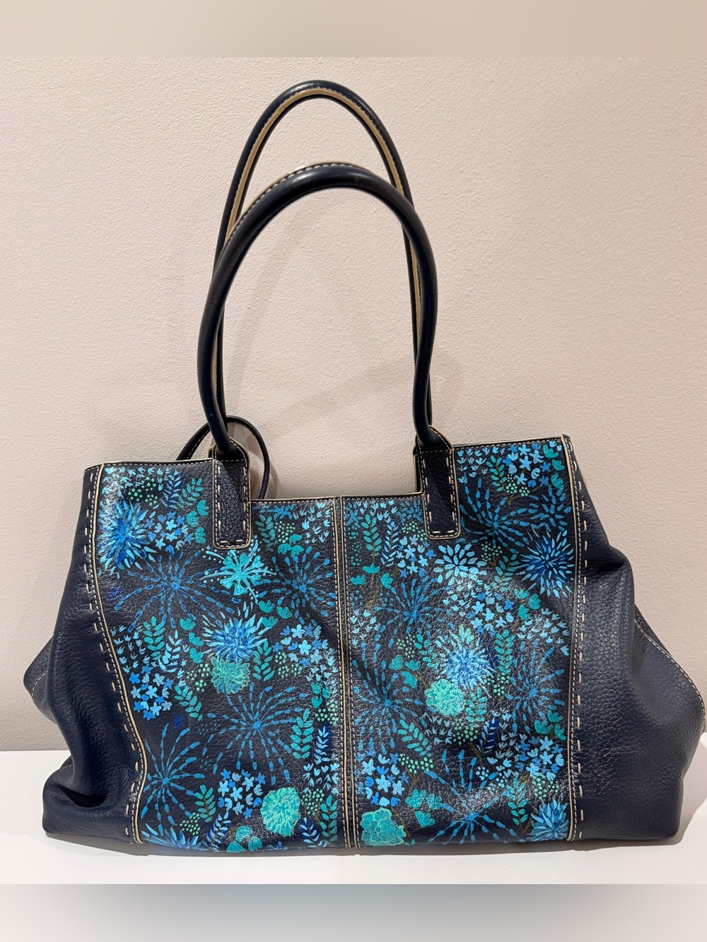 Franklin Covey Navy Tote Bag and Pouch